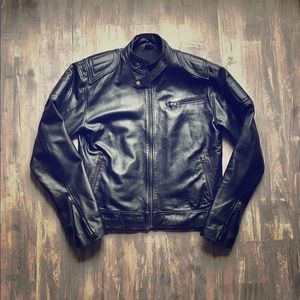 Black Leather Motorcycle Jacket